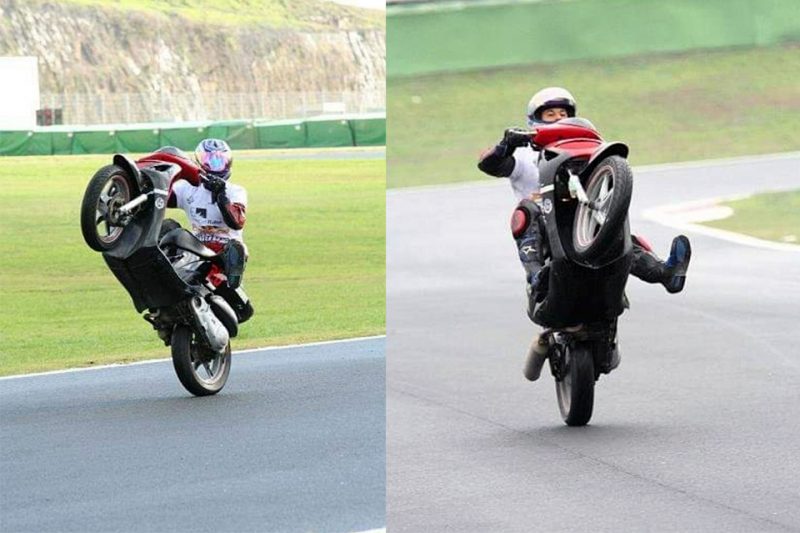 Lucio Gatti, "El Centauro Romano", debut en el trofeo nacional maxi-scooter 2008